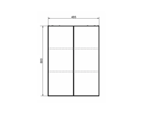 COMFORTY. Шкаф подвесной "Порто-50" дуб темно-коричневый