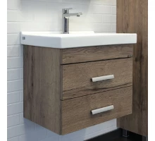 Тумба-умывальник Comforty Никосия 60П дуб темный с раковиной Fest 60 F01