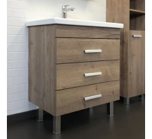 Тумба-умывальник Comforty Никосия-70Н дуб темный с раковиной Como 70
