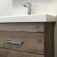 Тумба-умывальник Comforty Никосия 60Н дуб темный с раковиной Fest 60 F01