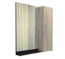 Зеркало-шкаф Comforty Бонн 75 графит/дуб дымчатый