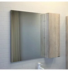 Зеркало-шкаф Comforty Порто-90 дуб дымчатый