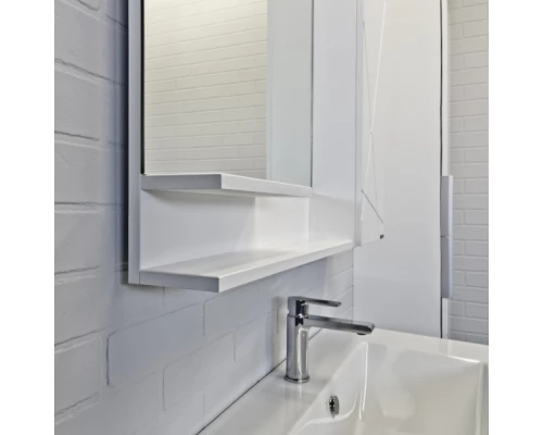 Зеркало-шкаф Comforty Мерано-90 белый матовый