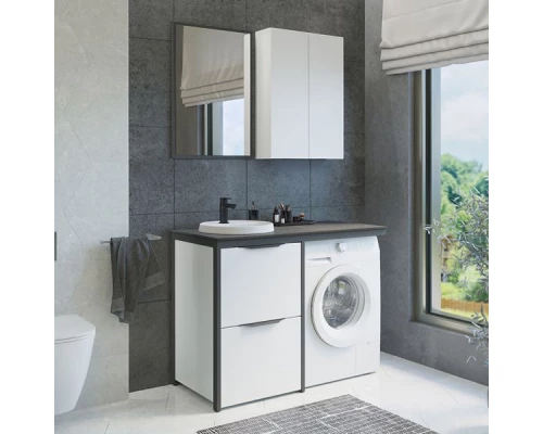 Зеркало Comforty Лозанна-55 серый матовый