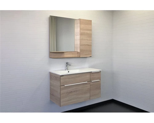 Зеркало-шкаф Comforty Варна-90 дуб сонома