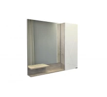 Зеркало-шкаф Comforty Мерано-90 дуб дымчатый