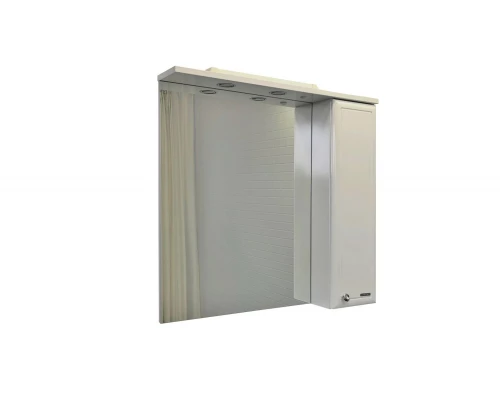 COMFORTY. Зеркало-шкаф "Сочи-85" белый глянец