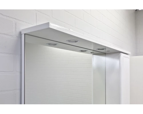 COMFORTY. Зеркало-шкаф "Сочи-100" белый глянец