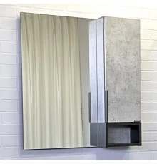 Зеркало-шкаф Comforty Франкфурт-75 бетон светлый