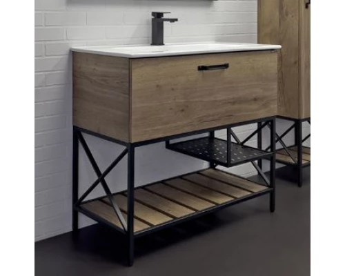 Тумба-умывальник Comforty Бредфорд 90 дуб темный с раковиной Comforty 90E