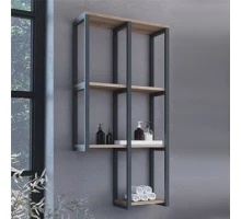 Стеллаж подвесной Comforty Порто-50 дуб дымчатый