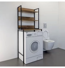 Стеллаж для стиральной машины Comforty дуб тёмно-коричневый