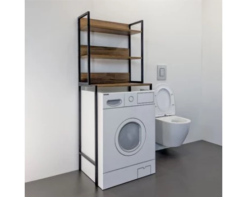 Стеллаж для стиральной машины Comforty дуб тёмно-коричневый