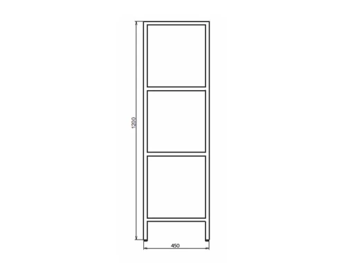 Этажерка Comforty универсальная черная