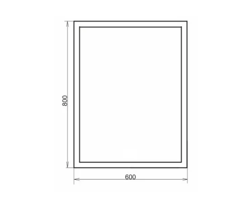 Зеркало Comforty Гиацинт 60 LED-подсветка, бесконтактный сенсор