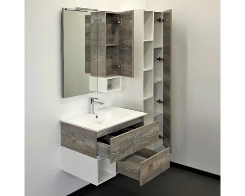 COMFORTY. Тумба-умывальник "Турин-75М" дуб бежевый с раковиной COMFORTY 75E