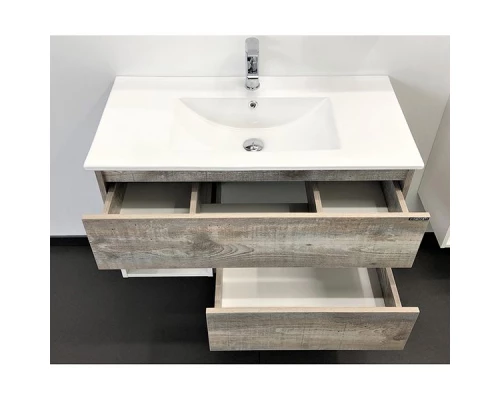 COMFORTY. Тумба-умывальник "Турин-90М" дуб бежевый с раковиной COMFORTY 90E