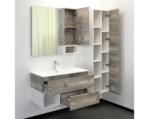 COMFORTY. Тумба-умывальник "Турин-90М" дуб бежевый с раковиной COMFORTY 90E