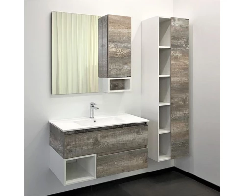 COMFORTY. Тумба-умывальник "Турин-90М" дуб бежевый с раковиной COMFORTY 90E