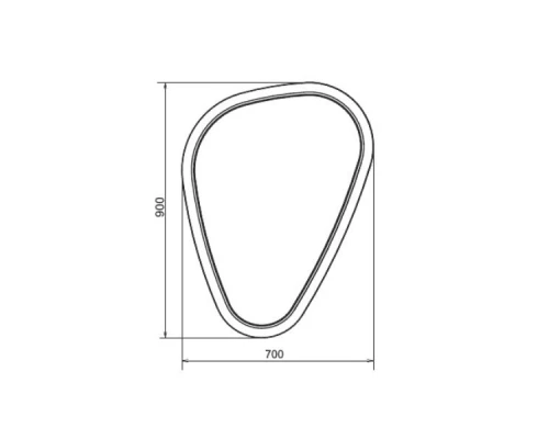 Зеркало Comforty Олеандр-70 LED-подсветка, бесконтактный сенсор