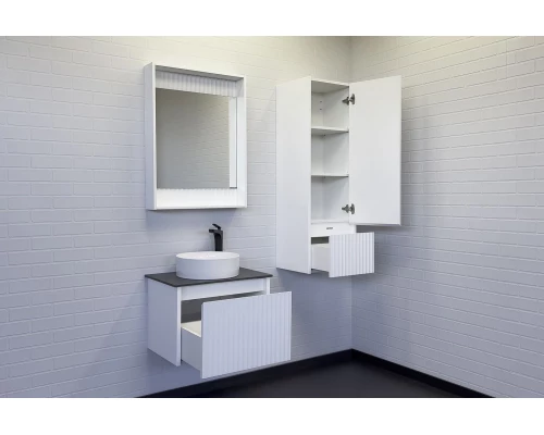 Шкаф-колонна Comforty Марсель-40 белая матовая