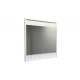 Зеркало Comforty Марсель-75 белое матовое с подсветкой