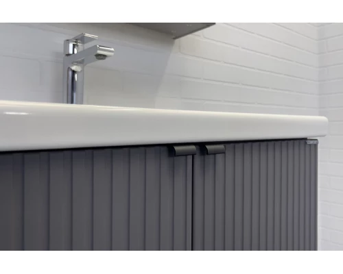 COMFORTY. Тумба-умывальник "Лима-70" антрацит с раковиной Como 70