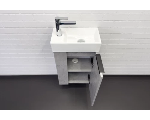 Тумба-умывальник Comforty Асти-40 бетон светлый с раковиной Comforty 9140