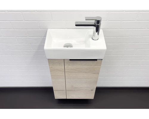 COMFORTY. Тумба-умывальник "Асти-40" дуб дымчатый с раковиной COMFORTY 9140