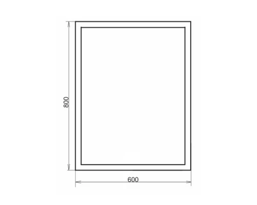 Зеркало Comforty Гиацинт 60 LED-подсветка, бесконтактный сенсор