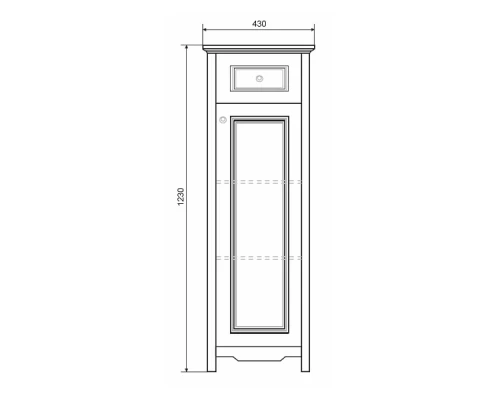 COMFORTY. Полуколонна "Тбилиси-40" белый глянец