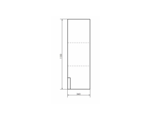 COMFORTY. Полуколонна подвесная "Кёльн-35" дуб темный