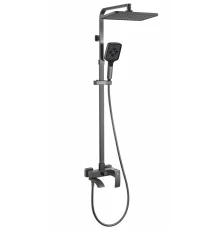Душевая система с тропическом душем из латуни Ganzer GZ44161-Q графит