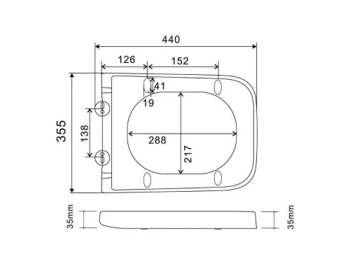 Унитаз подвесной Knotlor WC50WG, белый