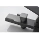 Смеситель для ванны Knotlor KN-22/GM, вороненая сталь