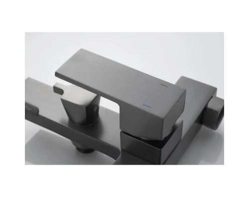 Смеситель для ванны Knotlor KN-22/GM, вороненая сталь