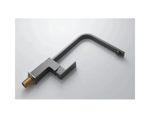 Смеситель для кухни Knotlor KN-21/GM, вороненая сталь