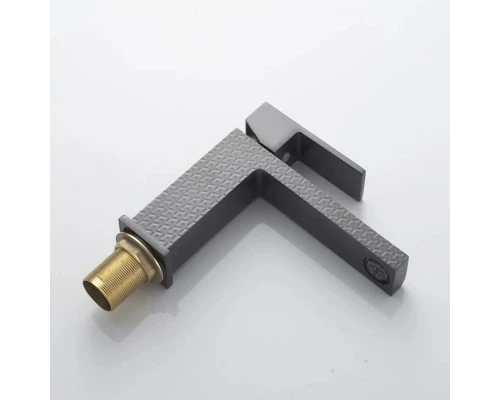 Cмеситель для раковины Knotlor KN-20/GMP, оружейная сталь