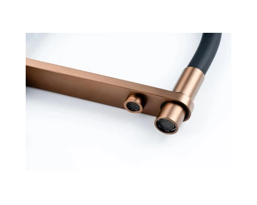 Смеситель для кухни с подключением фильтра Knotlor SS-15/RB, бронза