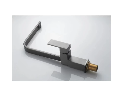 Смеситель для кухни Knotlor KN-21/GM, вороненая сталь