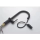 Смеситель для кухни с индикатором температуры Knotlor KN-100/BL, черный