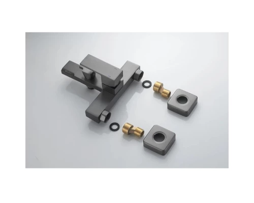 Смеситель для ванны Knotlor KN-22/GM, вороненая сталь