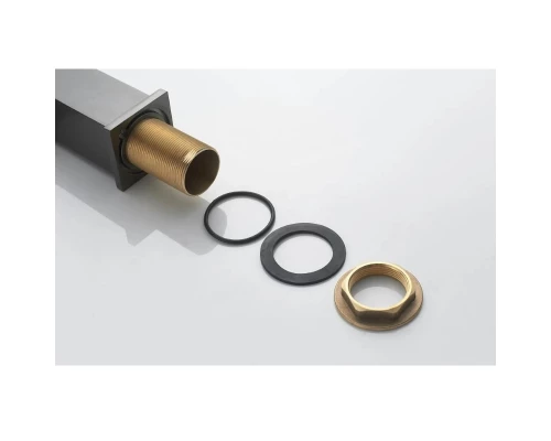 Смеситель для кухни Knotlor KN-21/GM, вороненая сталь