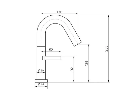 Cмеситель для раковины Knotlor SS-30/RB, бронза