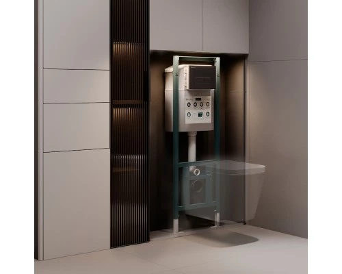 Инсталляция для подвесного унитаза Knotlor ISWC401FG, бирюзовый (серия 2)