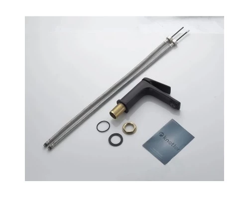 Cмеситель для раковины Knotlor KN-70/BL, черный