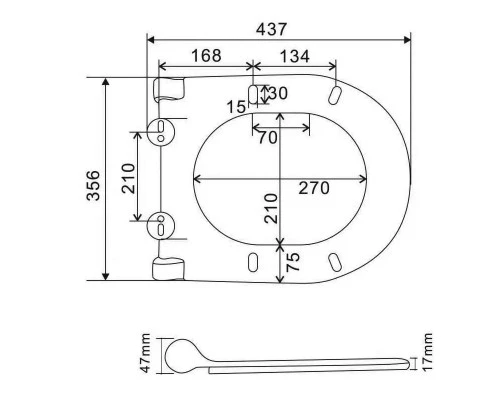 Унитаз подвесной торнадо Knotlor WC49WG, белый