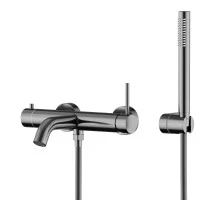 Смеситель для ванны Knotlor SS-23/GM, вороненая сталь