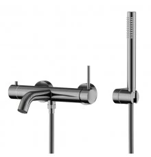 Смеситель для ванны Knotlor SS-23/GM, вороненая сталь