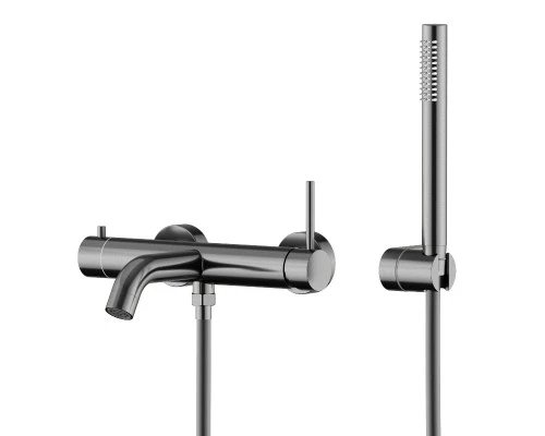 Смеситель для ванны Knotlor SS-23/GM, вороненая сталь